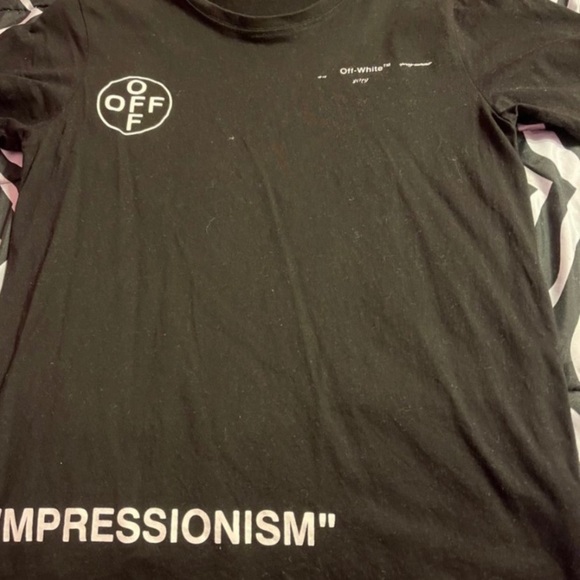 Off white pink and black t shirt - Picture 3 of 4